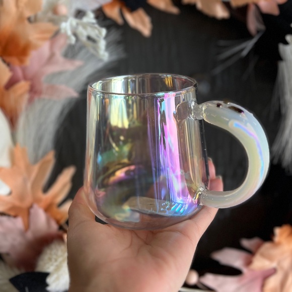 ✨NEW👻Iridescent Glass Mug with Ghost Handle and Iridescent Ghost Mug💖 - Picture 12 of 12